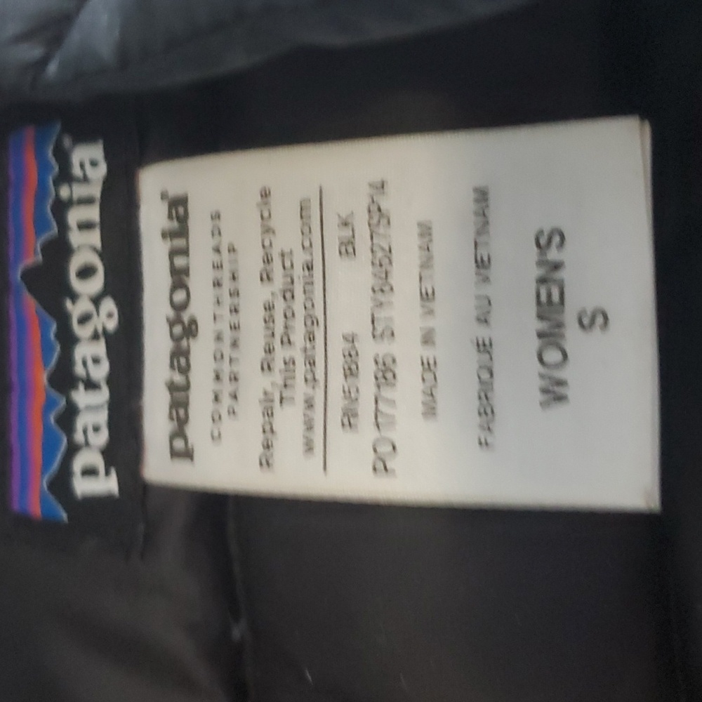 Patagonia womens puff vest black size S - Picture 3 of 4